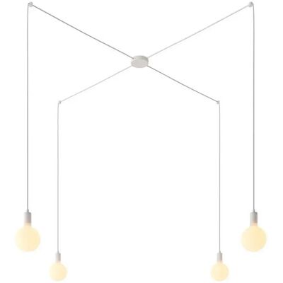 Creative Lampada A Sospensione Spider Kit 4 Falls White One Size Creative Lampada A Sospensione Spider Kit 4 Falls White One Size