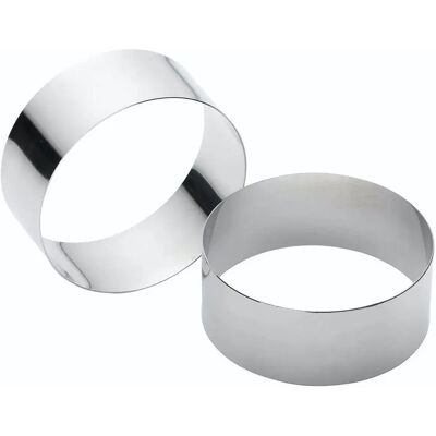 Kitchencraft - Set di 2 Cir Ring - Acciaio inox - Anelli da cucina Kitchencraft - Set di 2 Cir Ring - Acciaio inox - Anelli da cucina