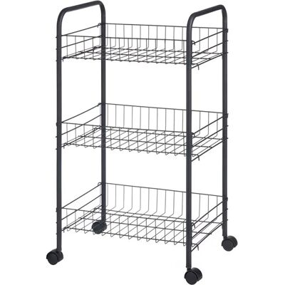 San Ignacio Carrello Di Verdura X Kinvara Metal 63x37x27 Cm Black One Size San Ignacio Carrello Di Verdura X Kinvara Metal 63x37x27 Cm Black One Size