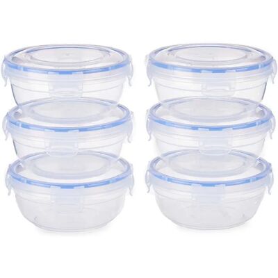 San Ignacio Scatola Per Il Pranzo 800ml X Leknes 6 Unità Blue / Clear 15 x 15 cm San Ignacio Scatola Per Il Pranzo 800ml X Leknes 6 Unità Blue / Clear 15 x 15 cm