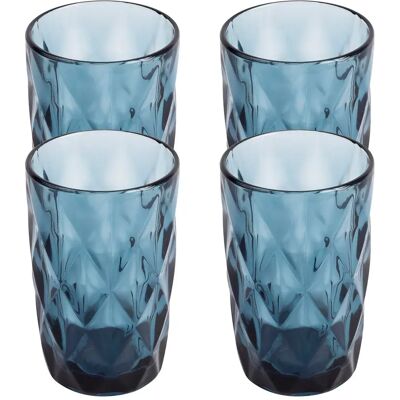San Ignacio Set Di Bicchieri Di Cristallo 350ml 4 Unità Blue One Size San Ignacio Set Di Bicchieri Di Cristallo 350ml 4 Unità Blue One Size