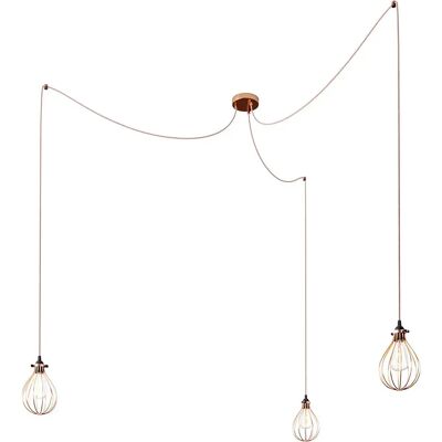 Creative Lampada A Sospensione Spider 3-fall Drop Copper One Size Creative Lampada A Sospensione Spider 3-fall Drop Copper One Size