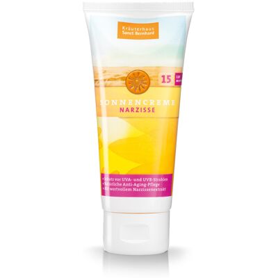 Kräuterhaus Sanct Bernhard Crema solare protettiva al narciso SPF 15 100 ml Kräuterhaus Sanct Bernhard Crema solare protettiva al narciso SPF 15 100 ml