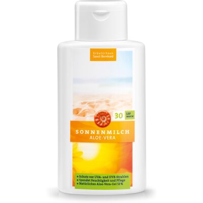 Kräuterhaus Sanct Bernhard Latte solare protettivo con Aloe Vera FP 30 250 ml Kräuterhaus Sanct Bernhard Latte solare protettivo con Aloe Vera FP 30 250 ml