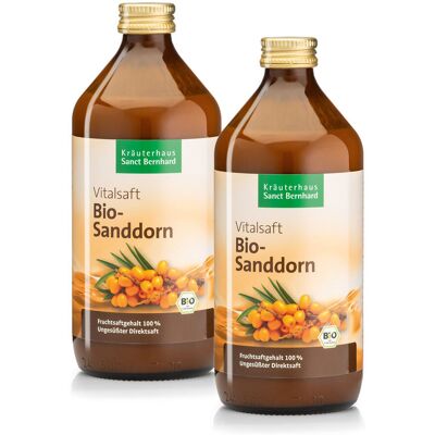 Sanct Bernhard Succo di olivello spinoso - Bio, 1000ml Sanct Bernhard Succo di olivello spinoso - Bio, 1000ml