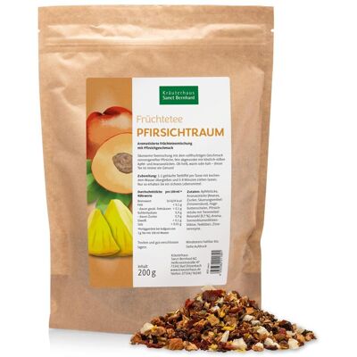 Kräuterhaus Sanct Bernhard Tisana alla frutta con la magia delle pesche 200 g Kräuterhaus Sanct Bernhard Tisana alla frutta con la magia delle pesche 200 g