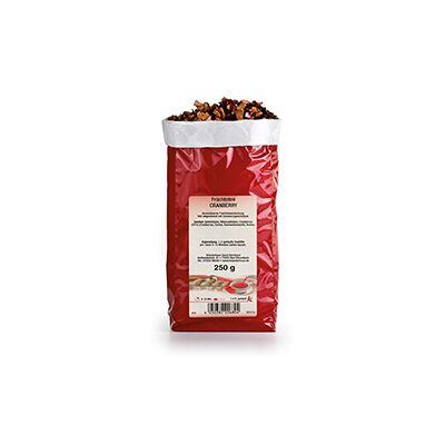 Kräuterhaus Sanct Bernhard Tisana alla frutta mirtillo rosso 250 g Kräuterhaus Sanct Bernhard Tisana alla frutta mirtillo rosso 250 g