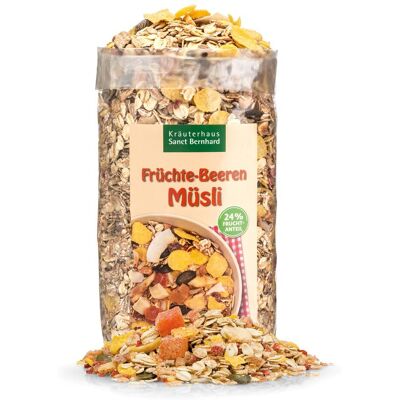 Kräuterhaus Sanct Bernhard Muesli di frutta e bacche 500 g Kräuterhaus Sanct Bernhard Muesli di frutta e bacche 500 g