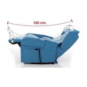 Relax e Design Poltrona Relax, posizione TV, 2 motori mod. KAROL  (Ecopelle Artik 02 cons 2 settim)