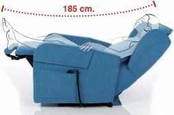 Relax e Design Poltrona Relax, posizione TV, 2 motori mod. KAROL  (Ecopelle Artik 26 cons 2 settim)