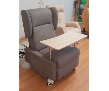 Relax e Design Poltrona Relax Lift (alzapersona) Braccioli Removibili, 2 Motori, mod. Nadira (Microfibra marrone cons 5 giorni)