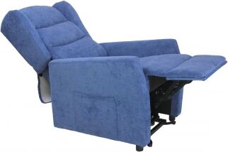 Relax e Design IVA 4% Poltrona Relax Lift (alzapersona) 2 Motori, mod. Luna (Cotone ciniglia grigio cons 5gg)