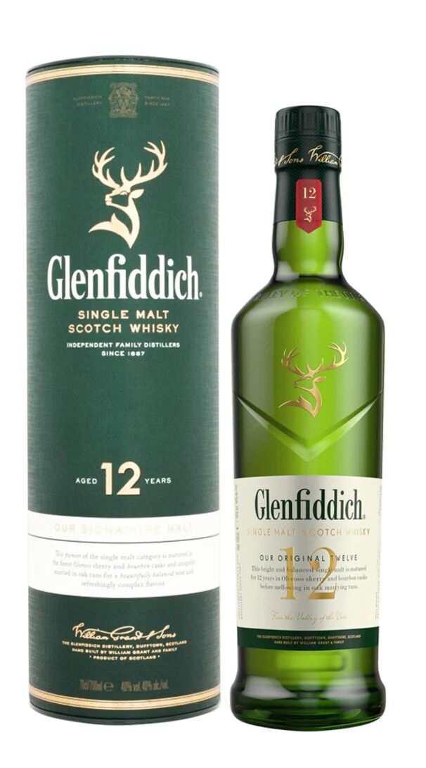 Glenfiddich Whisky Single Malt 12 Anni (confezione)