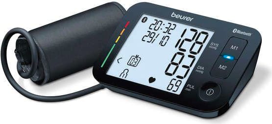 beurer 155293 misuratore di pressione da braccio automatico bluetooth 120 memorie display lcd colore nero - 155293 bm54bt