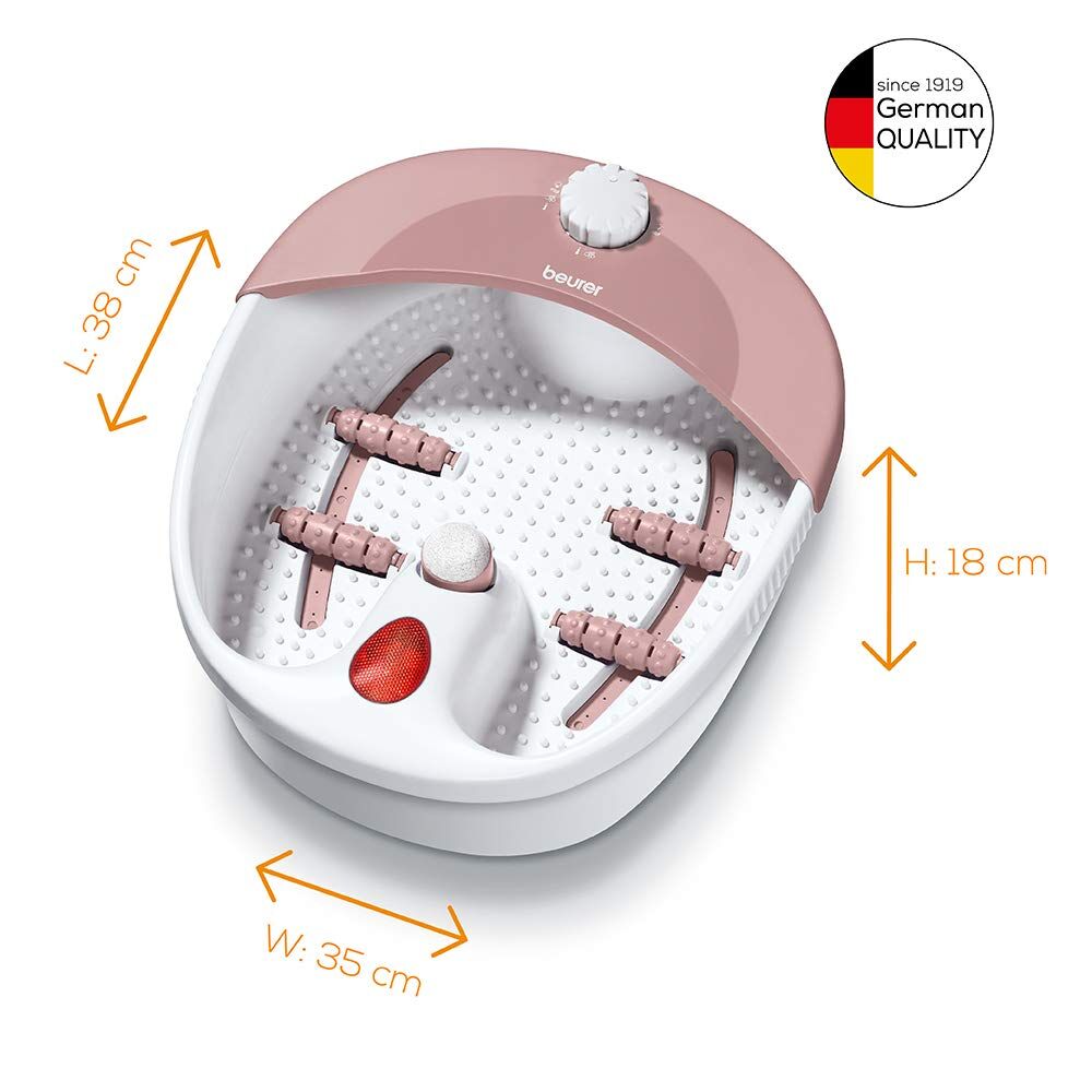 beurer fb 20 massaggiatore per piedi idromassaggio plantare massaggio vibrante luce a raggi infrarossi - fb 20