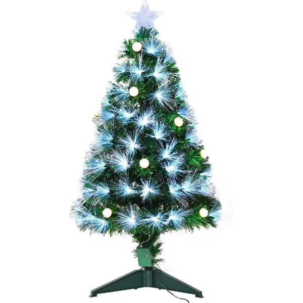 dechome 830d50v50 albero di natale h. 90 cm rami 90 luce a led fibre ottiche - 830d50v50