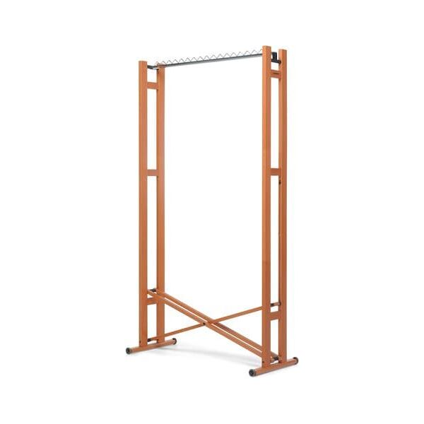 foppapedretti 415406 stand appendiabiti pieghevole con ruote stender 96x43x177 cm in legno colore noce - 415406 snake 90