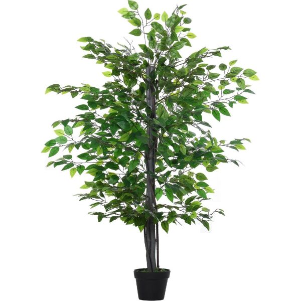 vivagarden d44339 albero baniano artificiale, pianta finta interno ed esterno alta 145cm - d44339