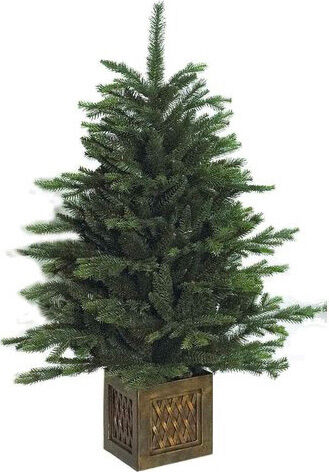 amicasa 8351 albero di natale h. 100 cm con vaso pe pvc - 8351 pinetto