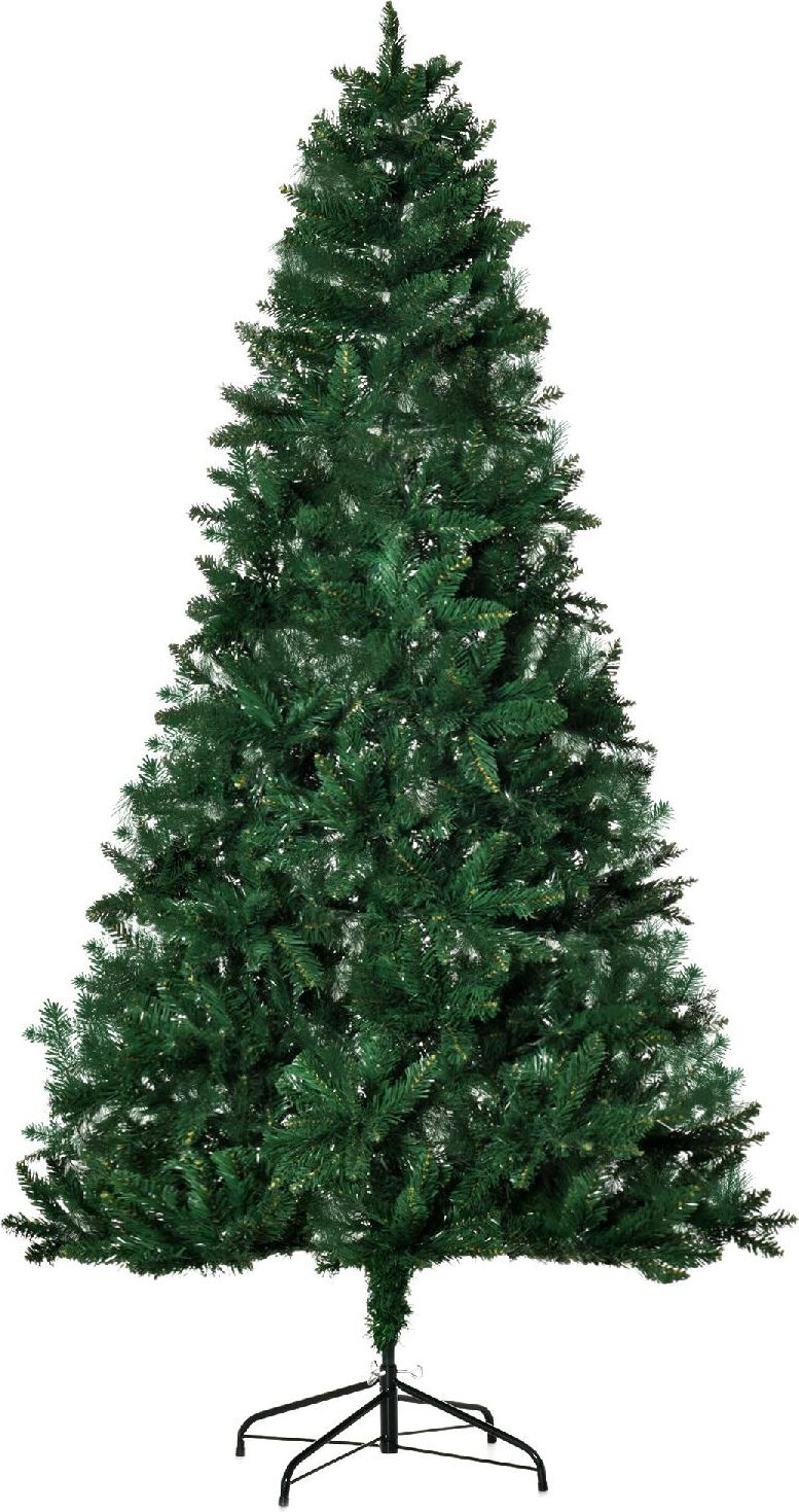 dechome 354v02 albero di natale h. 210 cm pieghevole con base rimovibile 210cm verde