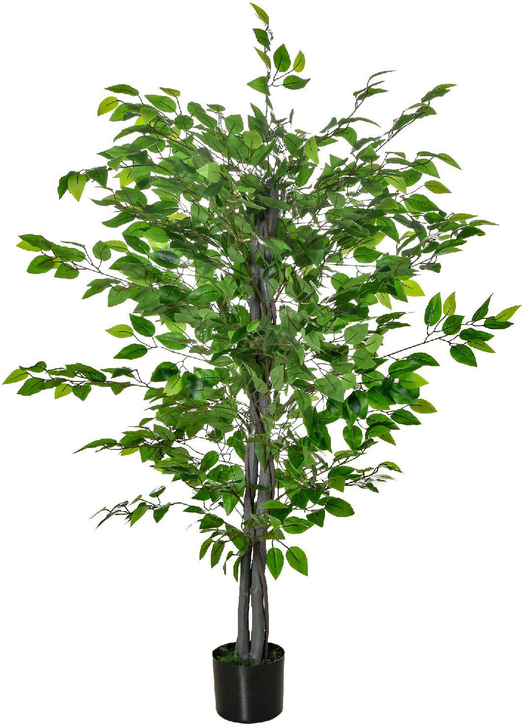 dechome 432 pianta artificiale di ficus alta 135cm con vaso per interno ed esterno verde