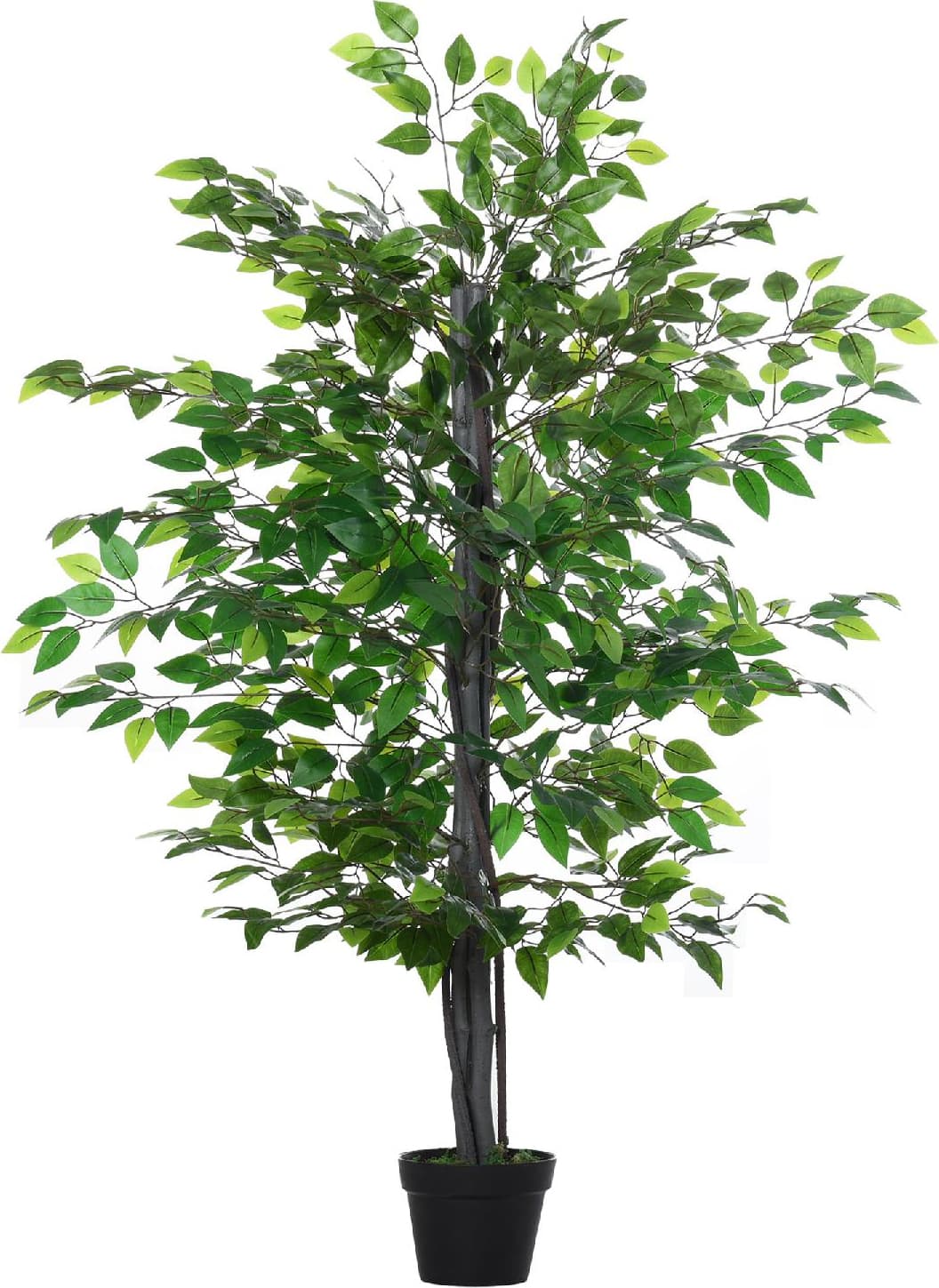 vivagarden d44339 albero baniano artificiale, pianta finta interno ed esterno alta 145cm - d44339