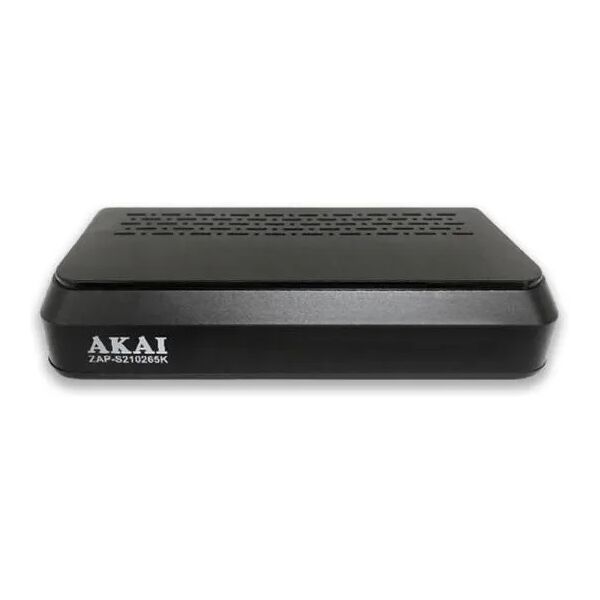 akai zap-s21026510k decoder digitale terrestre dvb-t2 hevc mpeg-4 hdmi lan usb colore nero - zaps210 26510k