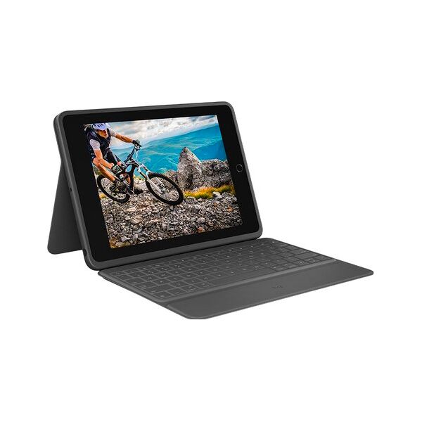 logitech 920-009316 custodia con tastiera rugged folio per ipad (7a generazione) ipad (7a generazione) book cover with keyboard - 920-009316