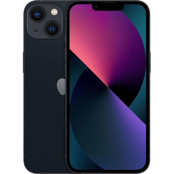 apple mlpf3zd/a iphone 13 - smartphone dual sim 6.1 128 gb 12 mp 5g ios 15 colore midnight - mlpf3zd/a