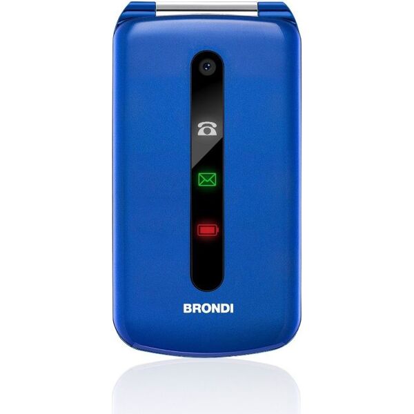 brondi 10275073 president - telefono cellulare dual sim display 3 batteria 800 mah fotocamera con radio fm e bluetooth colore blu - 10275073