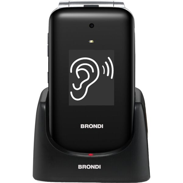 brondi broamicosvoicebk amico supervoice - telefono cellulare dual sim batteria 800 mah fotocamera con bluetooth e sos colore nero - broamicosvoicebk