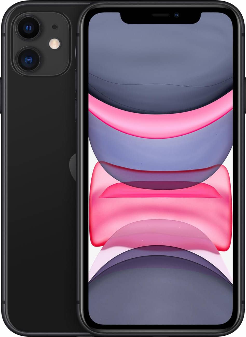 apple mhdh3ql/a iphone 11 - smartphone dual sim 6.1 128 gb 12 mp ios 14 colore nero - mhdh3ql/a