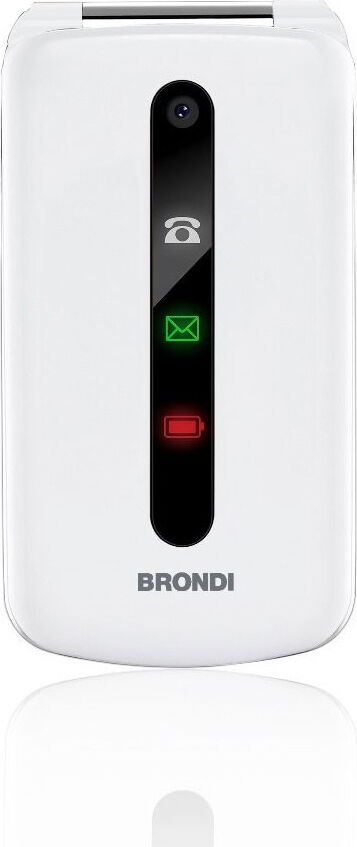 brondi 10275071 president - telefono cellulare dual sim display 3 batteria 800 mah fotocamera con radio fm e bluetooth colore bianco - 10275071