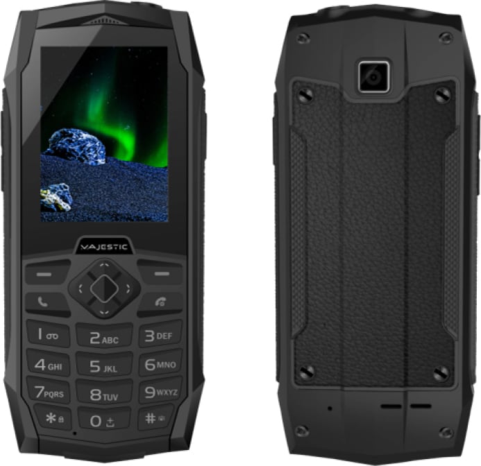 majestic 300084bk tank - telefono cellulare display 2.4 batteria 2000 mah fotocamera con bluetooth colore nero - 300084_bk tank