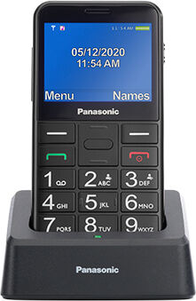 panasonic kx-tu155exbn kx-tu155 - telefono cellulare display 2.4 con tasti grandi bluetooth sos ampio display e base di ricarica colore nero - kx-tu155exbn