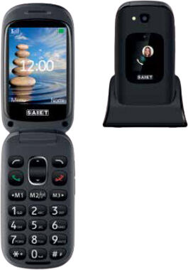 saiet 13500851 prime nero - telefono cellulare display 2.8 batteria 1000 mah fotocamera con radio fm e bluetooth colore nero - 13500851