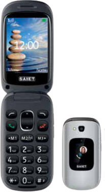 saiet 13500852 prime - telefono cellulare display 2.8 batteria 1000 mah fotocamera con radio fm e bluetooth colore silver - 13500852