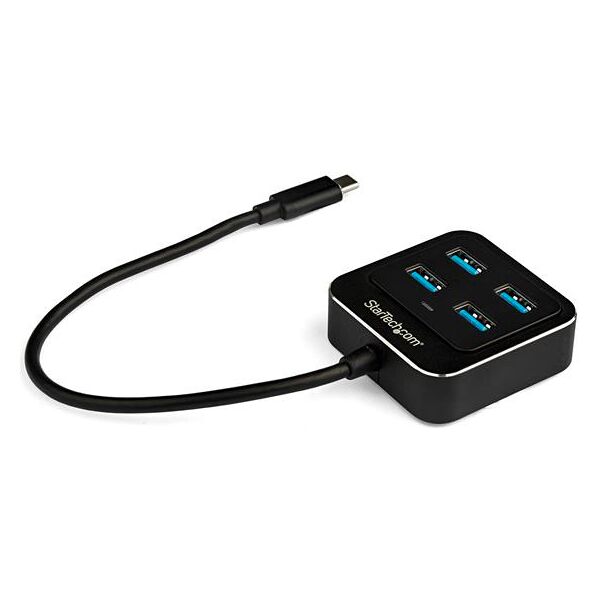 startech hb31c4ab hub usb 3.0 4 porte plug & play velocità 10000 mbit/s colore nero - hb31c4ab