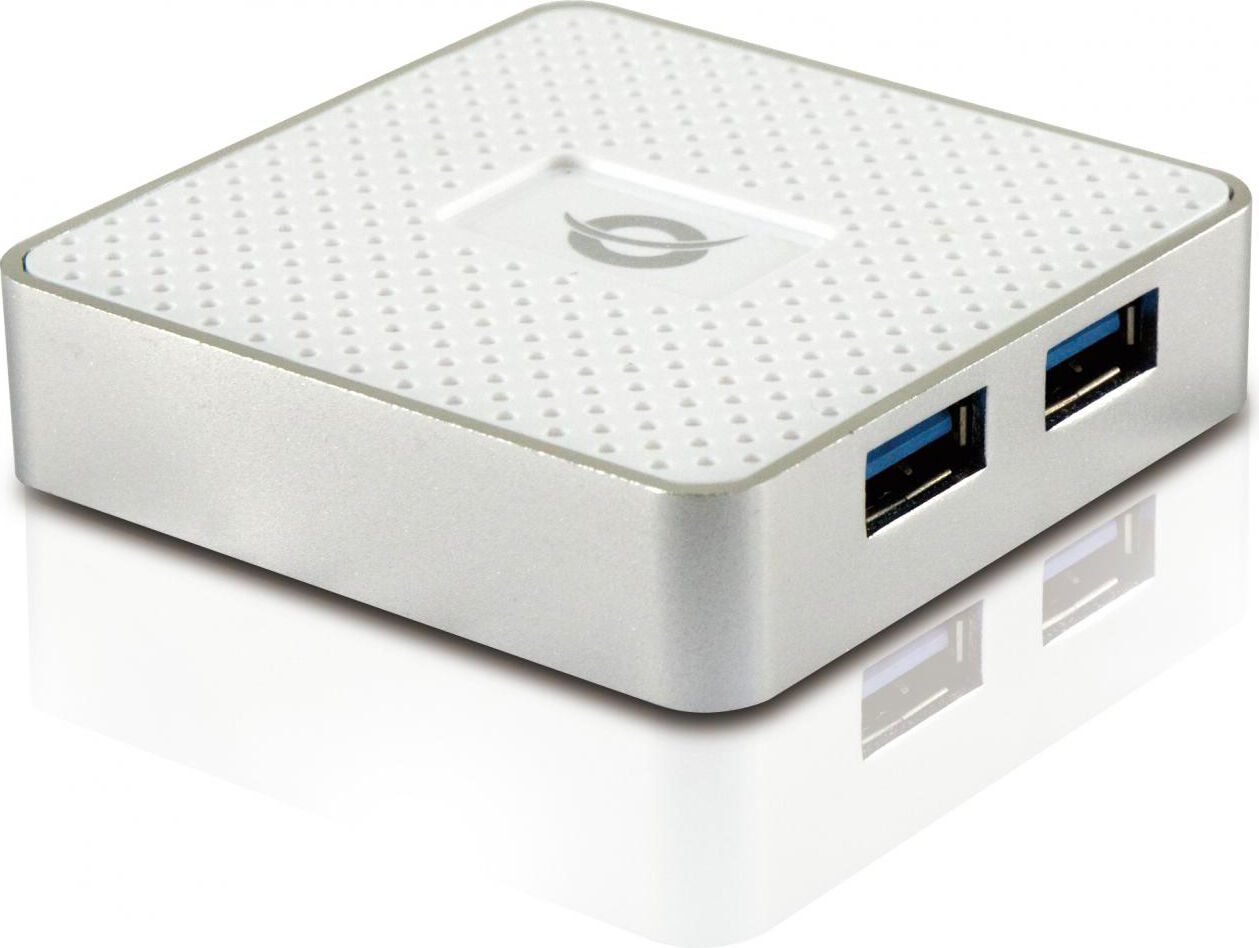 conceptronic hubbies03w 4-ports usb 3.0 hub power adapter - hubbies03w