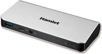 hamlet hdocks500c docking station 500 type-c 60w +hdmi +dp+usb hub 4 porte 3.0 + lan +audio - hdocks500c