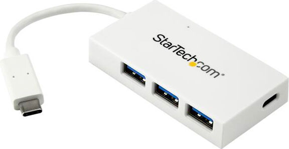 startech hb30c3a1cfbw hub usb 3.0 4 porte cablato velocità 5000 mbit/s colore bianco - hb30c3a1cfbw