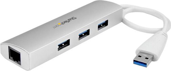 startech st3300g3ua hub usb 3.0 3 porte hot-swap velocità 5000 mbit/s colore silver - st3300g3ua