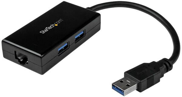 startech usb31000s2h adattatore usb 3.0 a ethernet gigabit con hub usb a 2 porte incorporato - usb31000s2h