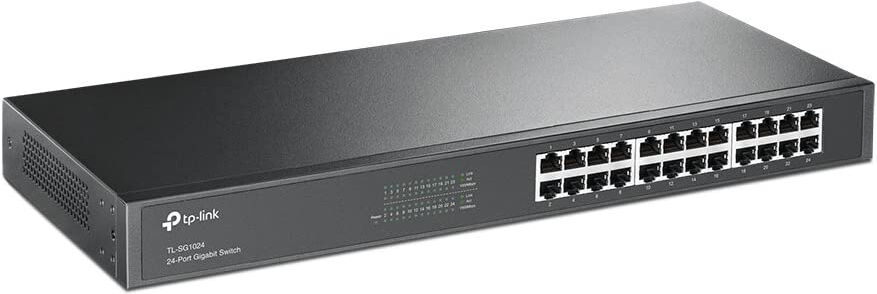 tp-link tl-sg1024 switch 24 porte gigabit rj45 10/100/1000m per rack unmanaged - tl-sg1024