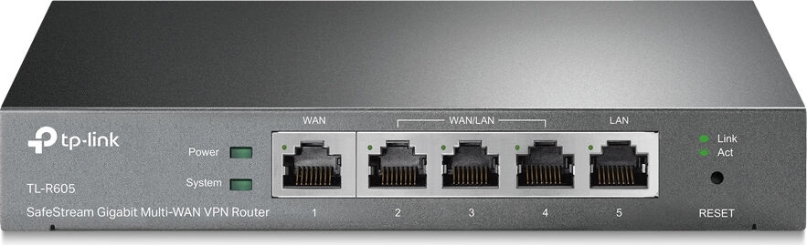 tp-link tl-r605 router cablato gigabit ethernet colore nero - tl-r605