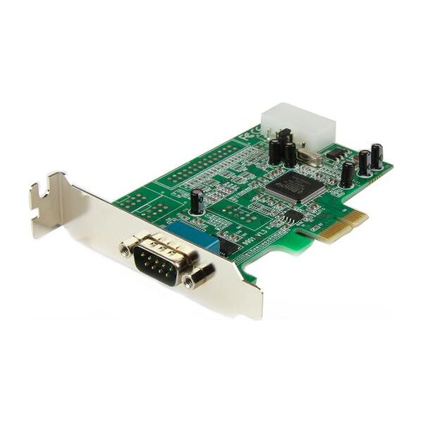 startech pex1s553lp scheda pci express seriale nativa basso profilo a 1 porta rs-232 con 16550 uart - pex1s553lp