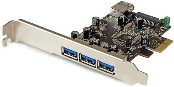 startech pexusb3s42 scheda pci express usb3.0 superspeed a 4 porte (3 est 1 int) - pexusb3s42