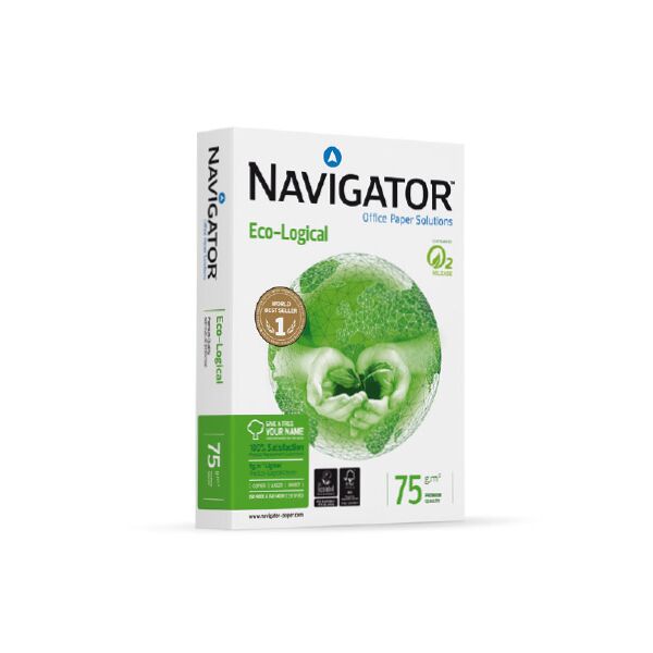 navigator nec0750051 risma carta 5 risme da 500 fogli a3 (297x420 mm) bianco - eco-logical nec0750051