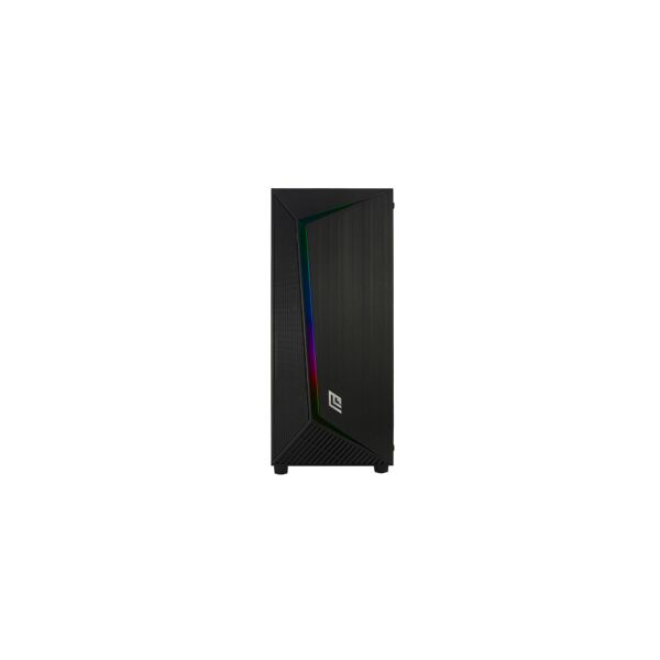 noua cs0619pw-v8k615 case pc gaming full tower atx, eatx, micro atx, mini-itx no alimentazione colore nero - iron v8