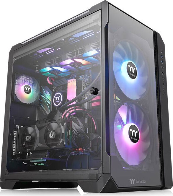 thermaltake ca-1q6-00m1wn-00 case full tower no psu view 51 vetro temperato - ca-1q6-00m1wn-00